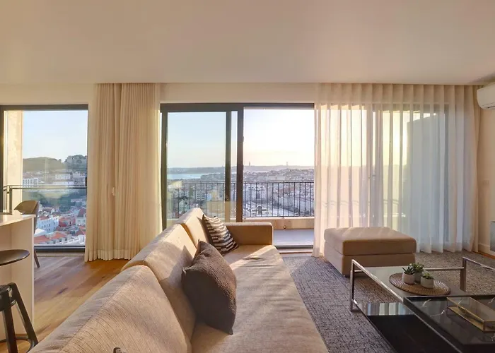 アパート Luxury Graca The Amazing View Of リスボン